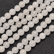 Natural Malaysia Jade Bead Strands, Round, 8mm, Hole: 1.0mm, about 48pcs/strand, 15 inch(G-A146-8mm-A29)