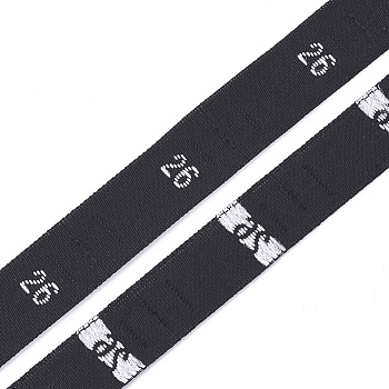 Clothing Size Labels(26), Garment Accessories, Size Tags, Black, 12.5mm, about 10000pcs/bag