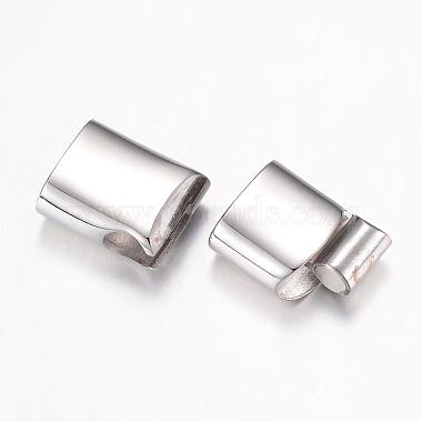 304 Stainless Steel Magnetic Clasps with Glue-in Ends(STAS-G071-38P)-2