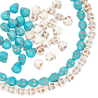 Mixed Color Synthetic Turquoise Beads