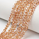 Chapelets de perles en verre galvanoplastique(EGLA-A034-T6mm-J14)-1