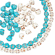 4 Strands 2 Colors Synthetical Turquoise Beads Strands(TURQ-NB0001-16)-1