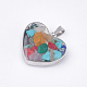 Natural & Synthetic Mixed Stone Pendants(X-STAS-T043-01O)-2