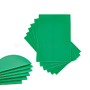 Plastic Corrugated Sheets Pads, for DIY Crafts Model Building, Rectangle, Lime Green, 300x200x3mm(DIY-WH0622-128C-03)