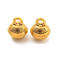 Tibetan Style Alloy Charms, Cadmium Free & Lead Free, Bell, Antique Golden, 12x10mm, Hole: 2.3mm, about 362Pcs/1000G(FIND-M011-10AG)