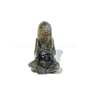 Natural Labradorite Statue Ornaments, for Home Display Decorations, Earth Mother Goddess, 37mm(DJEW-PW0011-08O)