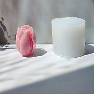DIY Tulip Flower Silicone Candle Molds, for Scented Candle Making, White, 5x5cm(CAND-PW0014-08)