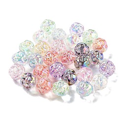 Transparent Acrylic Beads, Round, Mixed Color, 12x11mm, Hole: 2mm(MACR-K356-06A)