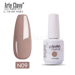 15ml Special Nail Gel, for Nail Art Stamping Print, Varnish Manicure Starter Kit, Rosy Brown, Bottle: 34x80mm(MRMJ-P006-F009)