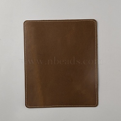 Cowhide Mouse Pad, Rectangle, Coconut Brown, 241x201x2.5mm(AJEW-WH20006-24A)