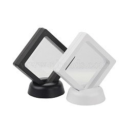 Acrylic Frame Stands, with Transparent Membrane, For Earring, Pendant, Bracelet Jewelry Display, Rhombus, Mixed Color, 9.6~12.4x7~9x2cm(EDIS-L002-01)