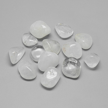 Natural Quartz Crystal Beads, Rock Crystal Beads, No Hole/Undrilled, Nuggets, 15~30x10~25x5~20mm