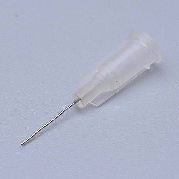 Plastic Fluid Precision Blunt Needle Dispense Tips, Clear, Lumen: 0.21mm, 30x7.5mm, External Dia: 0.42mm