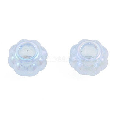 Electroplate Acrylic European Beads(OACR-N010-059)-4