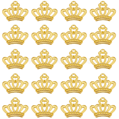 Golden Crown Alloy Pendants