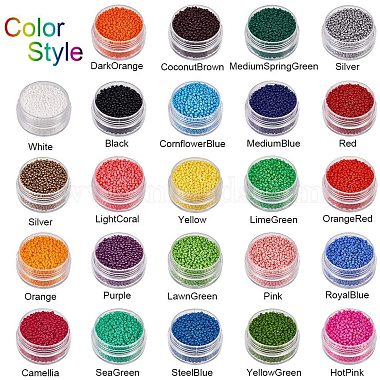 24 colores califican un conjunto de cuentas de semillas de vidrio(SEED-PH0004-03)-2