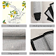 Rectangle with Lemon Pattern Cotton Linen Cloth Table Mat(AJEW-WH0196-001)-3