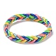 Sparkling Plastic Cord Braided Stretch Bracelets(BJEW-R313-04A)-1