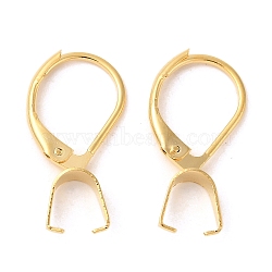 304 Stainless Steel Leverback Earring Findings Ion Plating(IP), with Ice Pick Pinch Bails, Golden, 21x10x3mm(STAS-U025-01G-01)