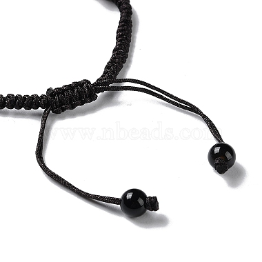 Bracelets de perles tressées avec pierres précieuses naturelles mélangées(BJEW-H239-04)-3
