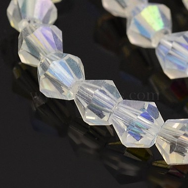 Faceted Bicone Electroplate Glass Beads Strands(EGLA-P016-4mm-AB02)-2