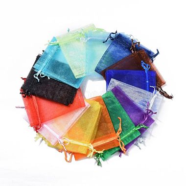 Mixed Color Organza Gift Bags(X-OP001M)-2
