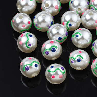 ABS Plastic Imitation Pearl Beads(KY-N015-95)-2