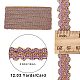11M Polyester Curtain Lace Trimmer Ribbon(OCOR-WH0082-33C)-2