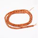 Chapelets de perles de grenat naturel(G-F460-47)-3