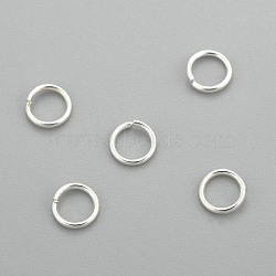 304 Stainless Steel Jump Rings, Open Jump Rings, Silver, 21 Gauge, 5x0.7mm, Inner Diameter: 3.3mm(STAS-H380-10S-I)