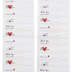 Writable Thank You Paper Hang Tags, Jewelry Display Paper Price Tags, with Adhesive Stickers, White, 6.7cm(AJEW-Z030-04)