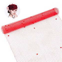 Deco Mesh Ribbons, Tulle Fabric, Tulle Roll Spool Fabric, for Skirt Making, Red, 45cm(SRIB-WH0011-179B-03)