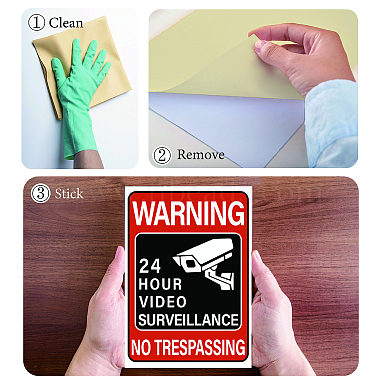 Waterproof PVC Warning Sign Stickers(DIY-WH0237-016)-4