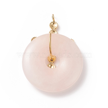 Natural Rose Quartz Pendants(G-E088-02G-02)-2