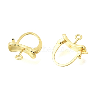 Brass Hoop Earring Findings(KK-C258-02G)-2