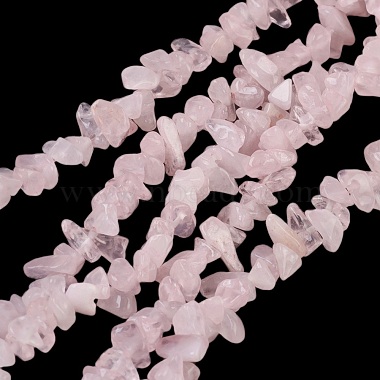 5mm Pink Chip Rose Quartz Beads
