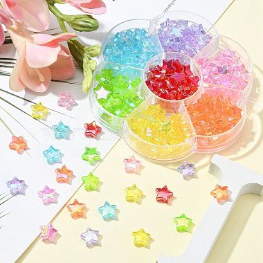 175Pcs 7 Colors Eco-Friendly Transparent Acrylic Beads(TACR-CJ0001-57)-6