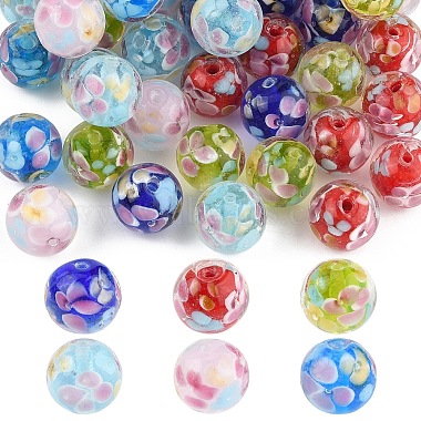 10Pcs Round Lampwork Beads(LAMP-YW0001-60A)-2