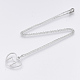 201 Stainless Steel Kitten Pendant Necklaces(NJEW-T009-JN132-40-1)-2