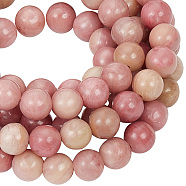 2 Strands Natural Rhodonite Beads Strands, Grade A, Round, 6mm, Hole: 1mm, about 60pcs/strand, 16 inch(40.64cm)(G-GO0001-11B)