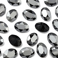 Preciosa&reg MAXIMA Crystal Fancy Stones, Czech Crystal, 435 12 601 Oval, Unfoiled, 23980 272 Hematite, 18x13mm(X-PRC-FF18-23980-272)