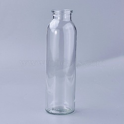 Transparent Glass Drink Bottles, for Storing Juices, Beverages, Tea, Clear, 19.3x5.7cm, Hole: 3cm, Capacity: 350ml(11.83 fl. oz)(AJEW-WH0096-23)