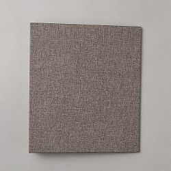 Linen & Cardboard Loose Leaf Book Covers, 3 Holes Binder Cover, Rectangle, Gray, 240x210x40.5mm(AJEW-WH20020-016A)