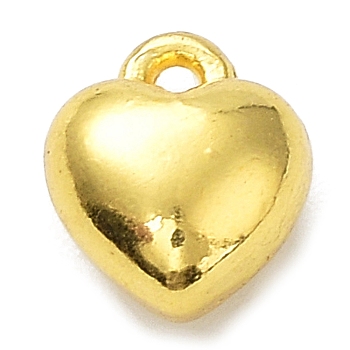 Alloy Pendants, Heart, Golden, 8x7x4.5mm, Hole: 0.7mm