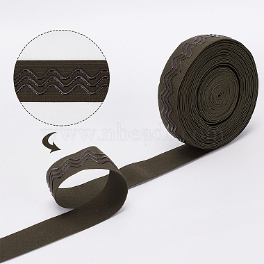 wadorn 10 yards ceinture élastique tricotée antidérapante en silicone et polyester(EC-WR0001-01)-4
