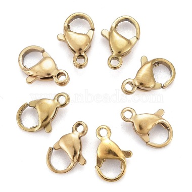 Golden Others 304 Stainless Steel Lobster Claw Clasps