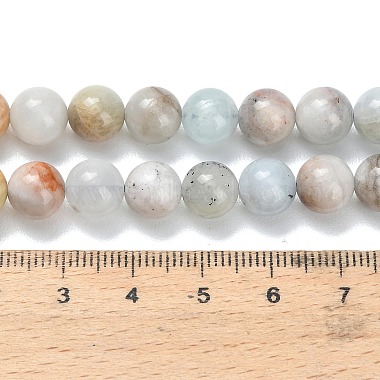Aquamarin Perlenstr&auml;nge(G-F591-29A-8mm)-5