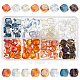 arricraft 120шт 8 цвета гальванические прозрачные стеклянные бусины(EGLA-AR0001-17B)-1