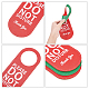 PU Leather Please Do Not Disturb Double Sided Notice Hanger Sign(AJEW-WH0277-91)-3