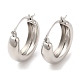 Rack Plating Brass Plain Hoop Earrings(EJEW-R152-01P)-1